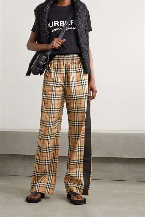 burberry women's shorts|burberry wide leg pants.